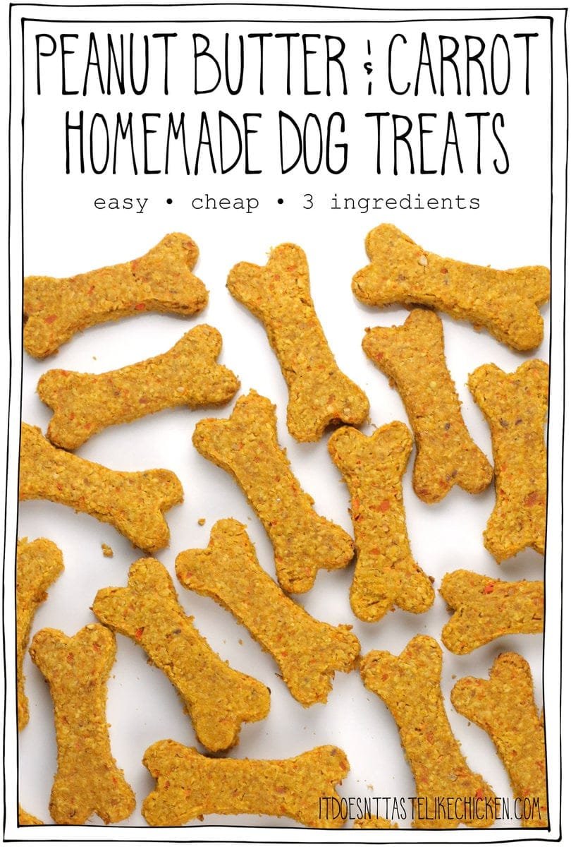 Peanut Butter & Carrot Homemade Dog Treats