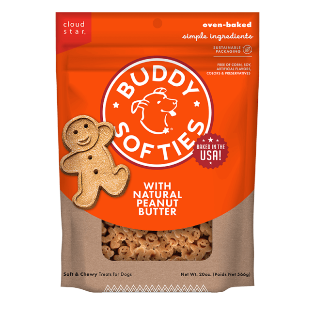 Buddy Biscuits Original Soft & Chewy Treats: Peanut Butter
