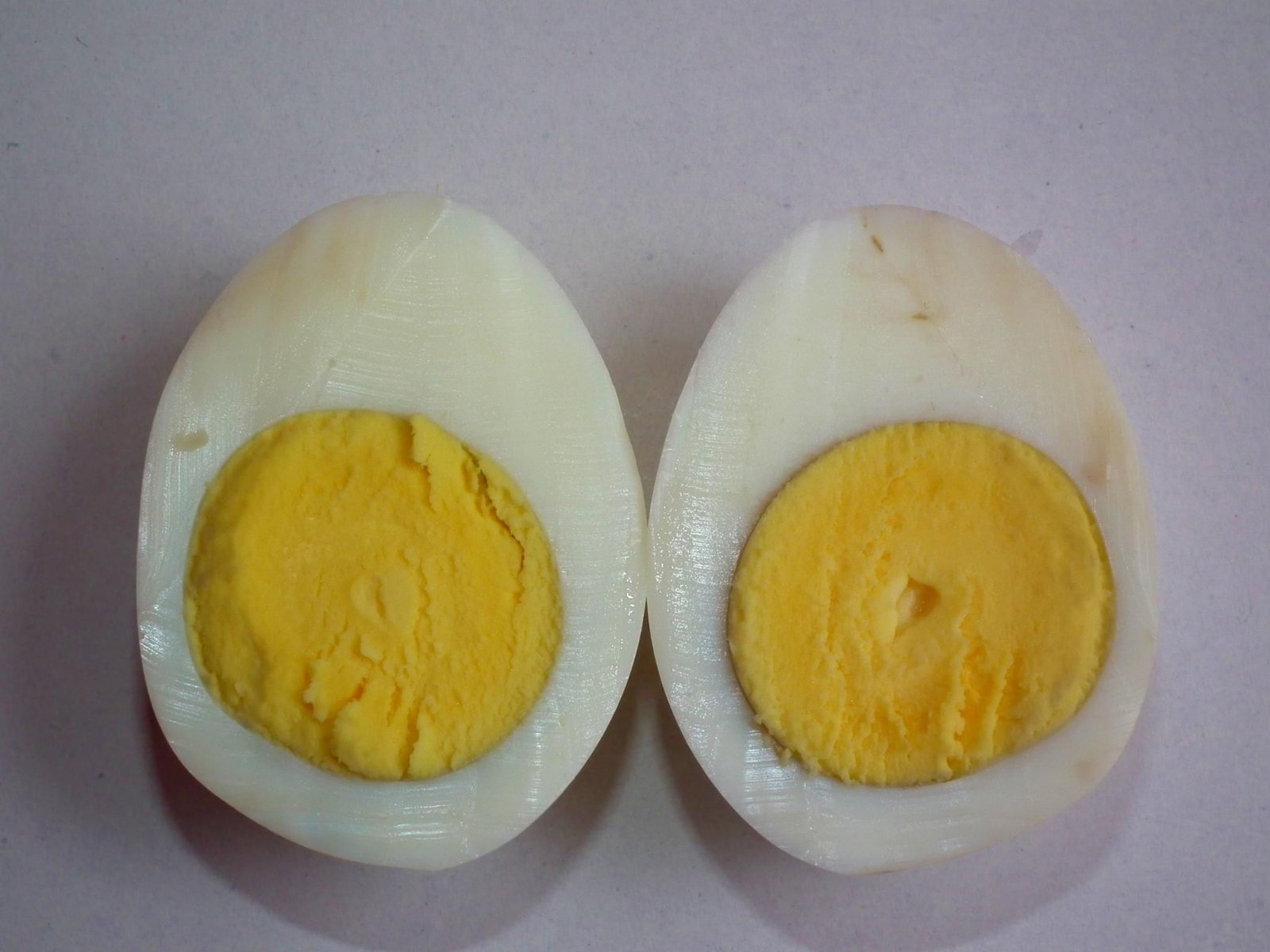 Boiled egg cross-section