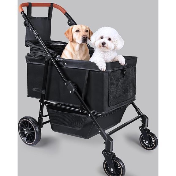 Dog Stroller for Large & Medium Dogs (66lbs)