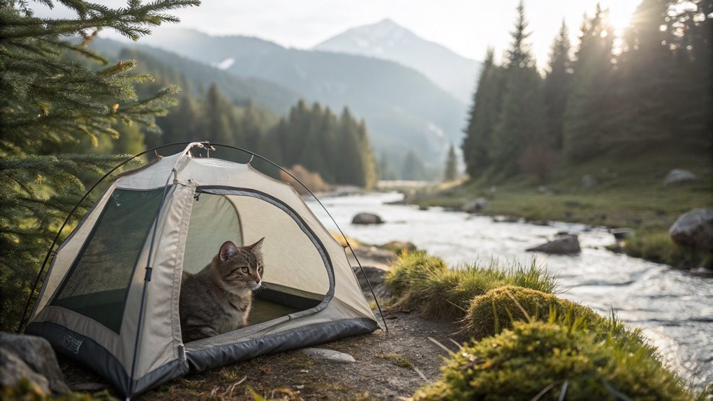 portable outdoor cat tents allow safe easy aventuras