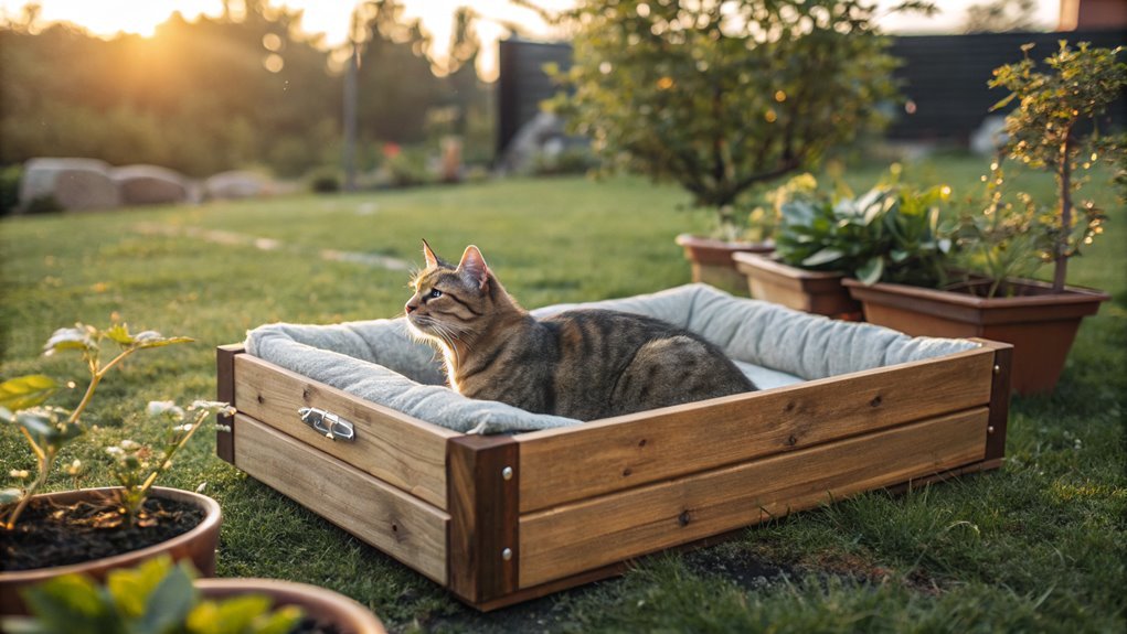 raised beds with elevated cushions
